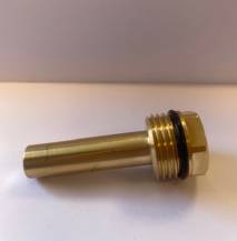 Obrázek k výrobku 3862 - Mosazná jímka k teploměru 1/2" x 50mm